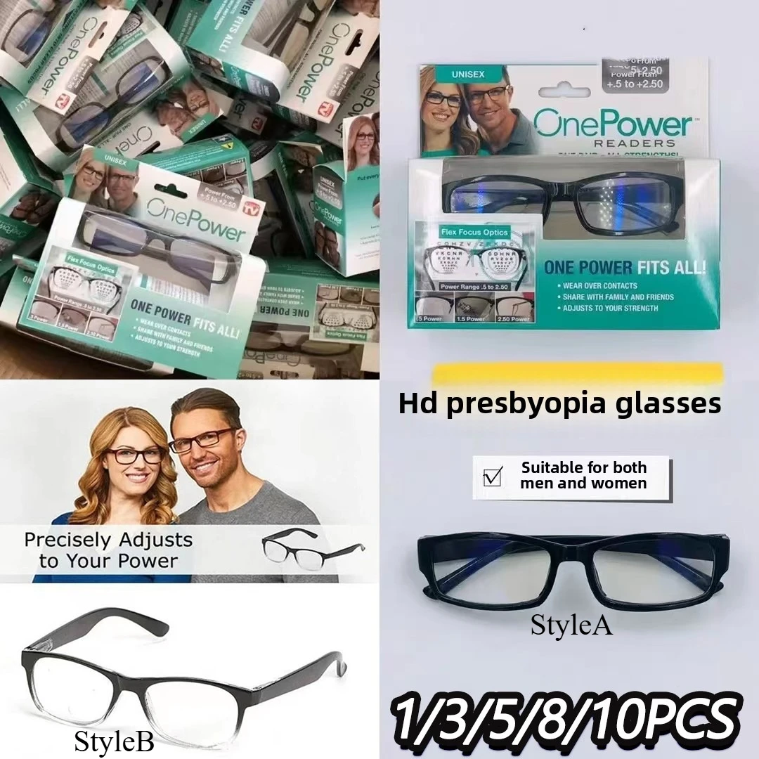 1-10PCS New Intelligent Zoom Presbyopia Mirror for Elderly High-end Glasses with Spring Anti Presbyopia for Both Men and Women