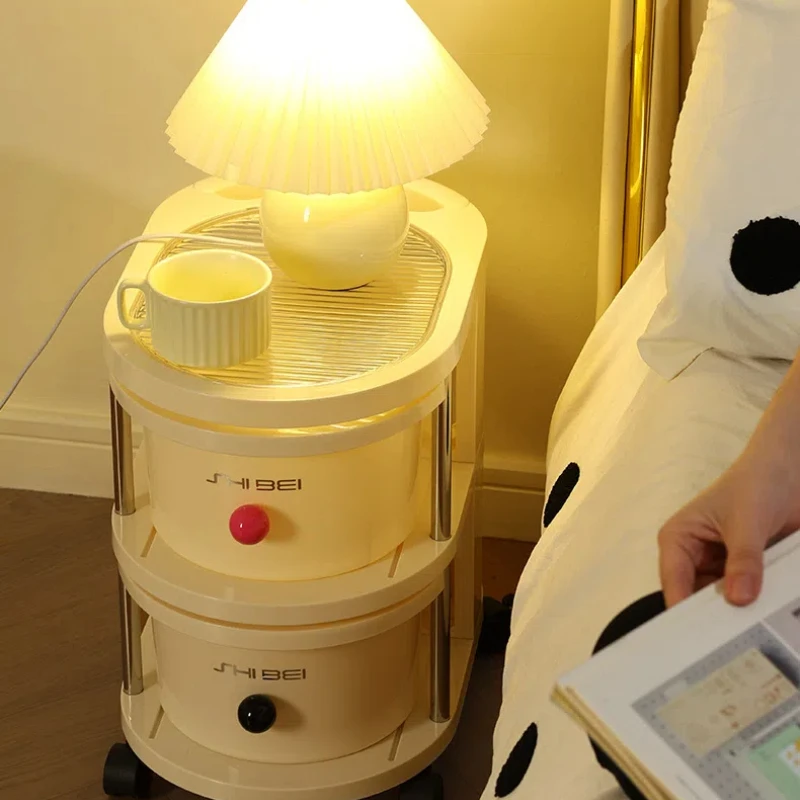 

Organizer Cart Wheels Kitchens Accessories Portable Storage Cabinet Kitchen Utility Food Complete Trolley Auxiliary Household