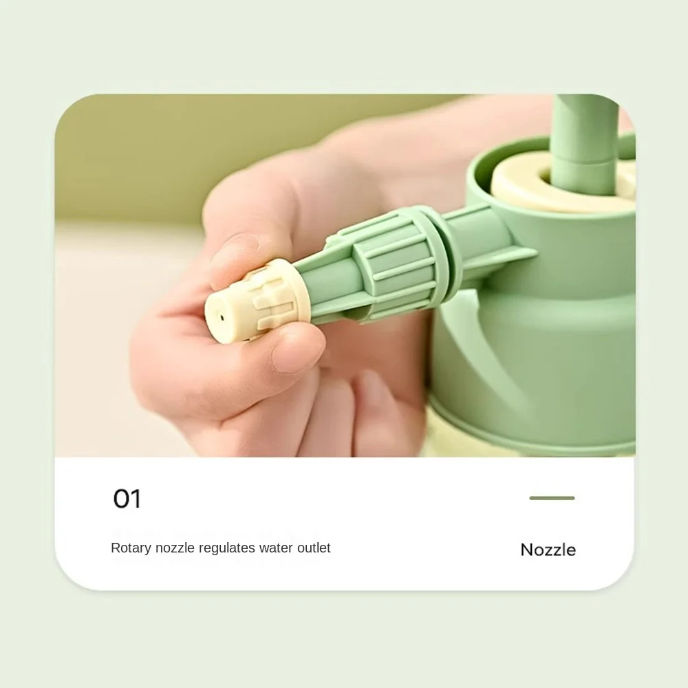 مضخة هواء الزناد، علبة سقاية ذات ضغط كبير، مقبض غير قابل للانزلاق، زجاجة رذاذ سقاية على شكل زهرة رذاذ شفافة قابلة للتعديل #2