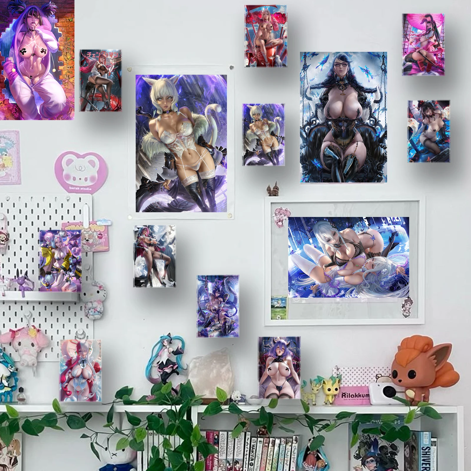 ملصق مكتب Hentai Y'shtola Waifu، كتلة أكريليك أنيمي Catgirl المثير FFXIV، هدية قابلة للجمع للرجال، Otaku #6