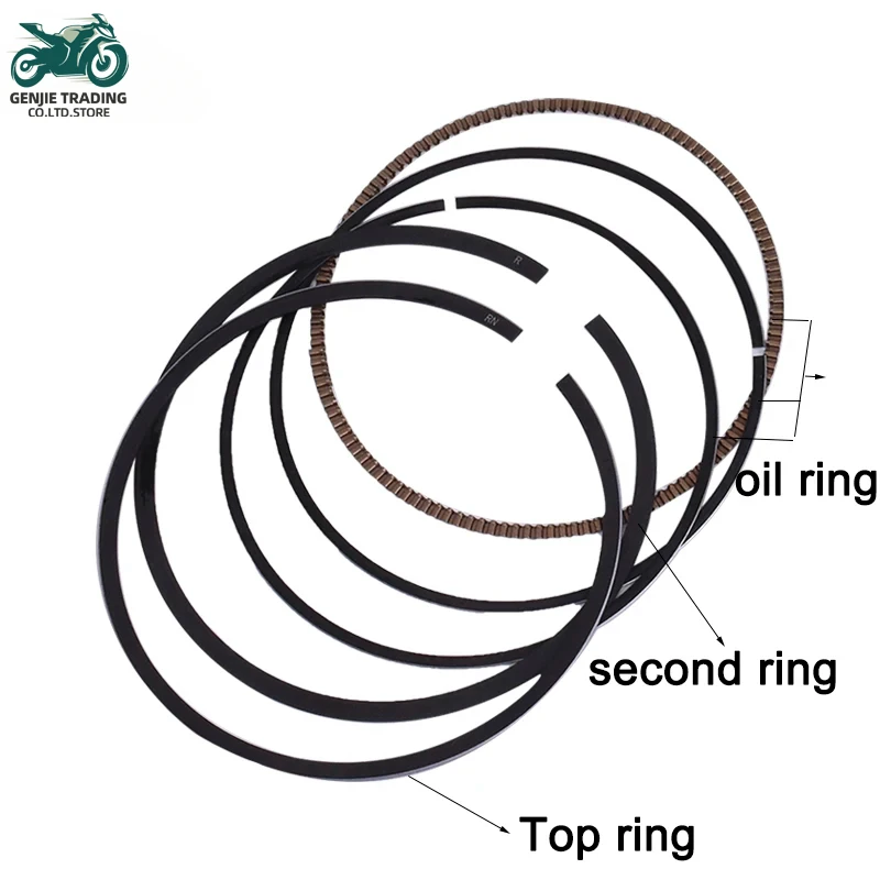 70mm 70.25mm 70.5mm 70.75mm 71mm STD 0.25 +50 +75 +100 Motorbike Piston Rings For YAMAHA  TT225 S/T XT225D 92-2000 TT225L TTR225