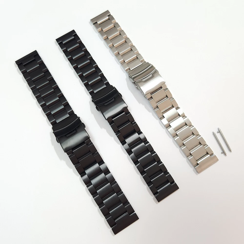 24mm 22mm 20mm Watchband For Ticwatch Pro 5 Metal Strap Stainless Steel Band For Ticwatch Pro 3 Ultra GPS LTE/GTX/E3 Bracelet