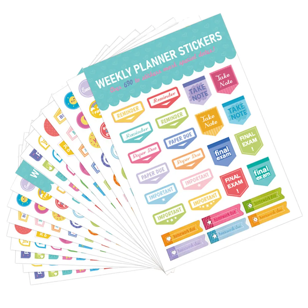 16-folhas-de-adesivos-para-planejador-etiquetas-adesivas-para-diario-diy-decoracao-de-scrapbook-adesivos-tematicos-para-diario-materiais-para-artesanato-autoadesivos