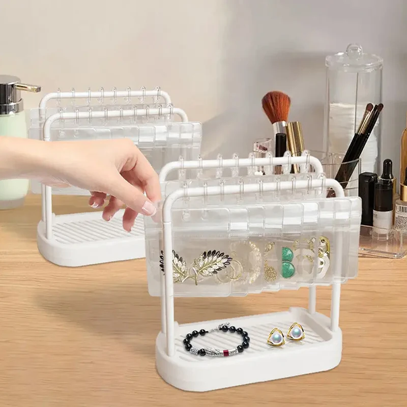 Display Stand Simple Jewelry Storage Badge Organizer MultiFunctional Storage Rack Collectibles Figurines Ornament Rack Christmas