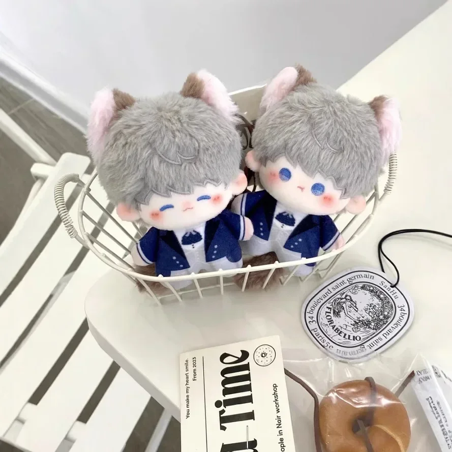 10 センチメートルアニメ愛とディープスペースザビエルコスプレ猫耳尻尾ぬいぐるみぬいぐるみふわふわモーメット人形おもちゃハロウィンギフト