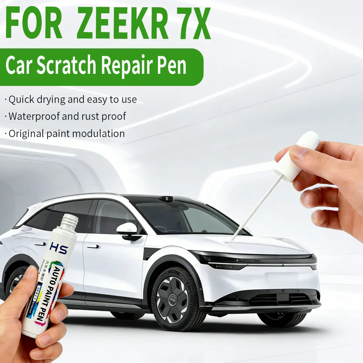 Car Paint Repair Pen Touch Up Scratch Remover DIY Auto Accessories Black White Blue Gray Brown Orange Blue For ZEEKR 7X