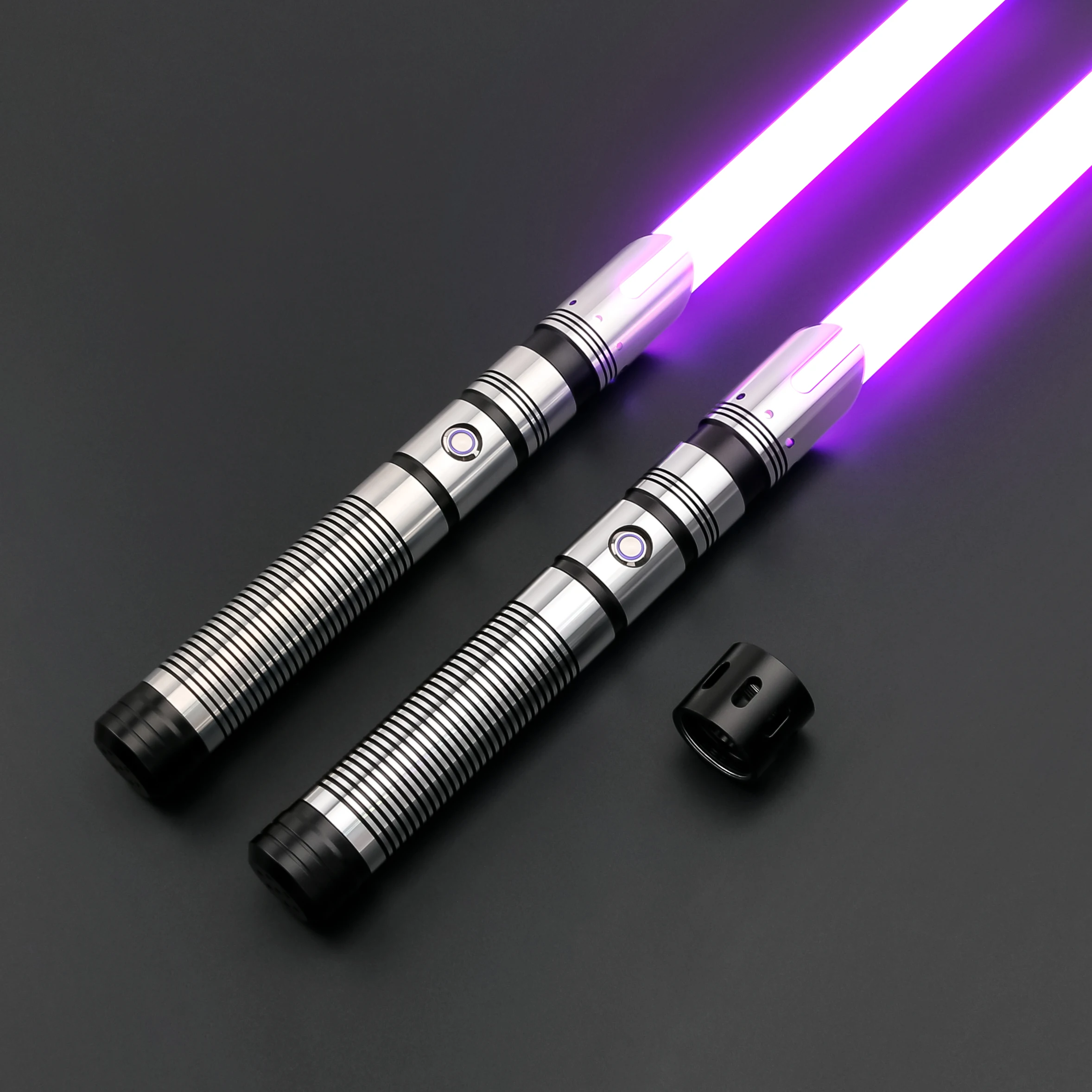 TXQSABER Dueling Heavy E30 Double-edged Lightsaber Free Connector FOC Blaster Smooth Swing Laser Sword Toys for Adult Cosplay