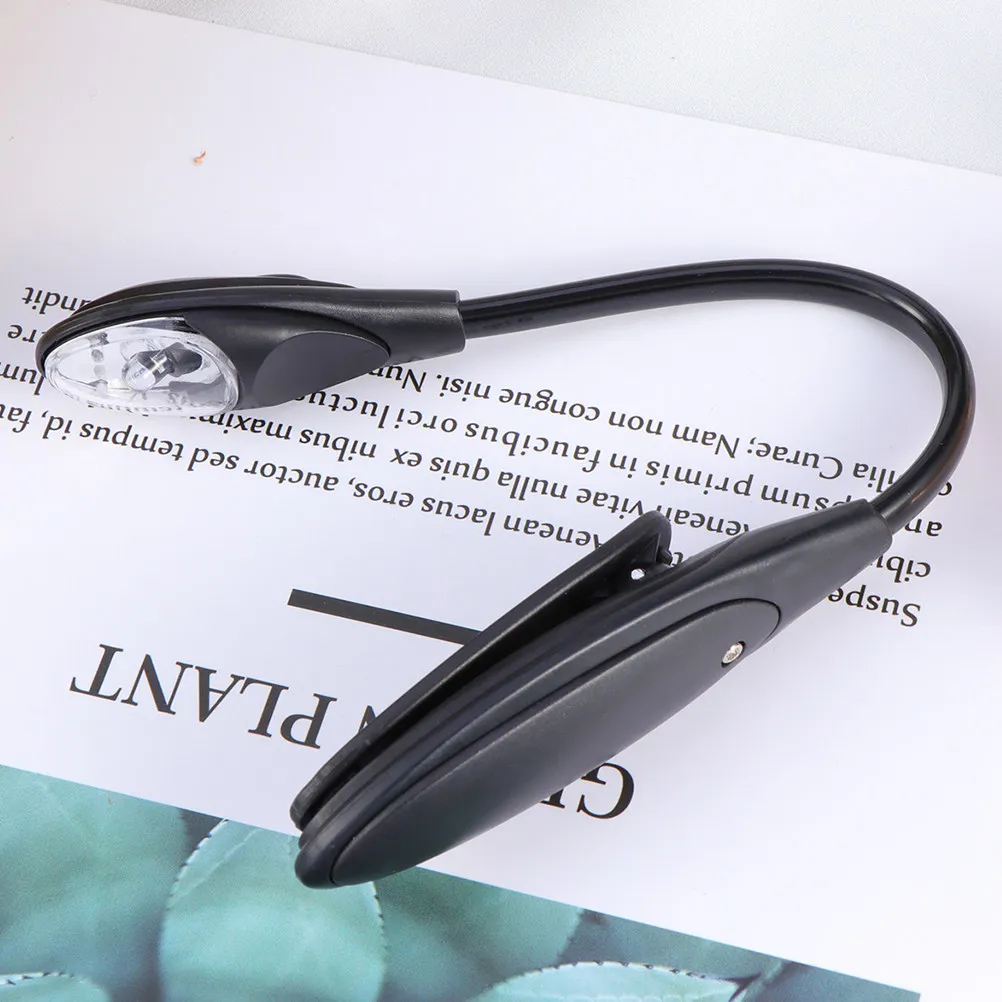 2Pcs Mini LED Book Light Clip Portable Reading Lamp for Night Travel Study Eye Protection Non Flickering Natural Light Slim