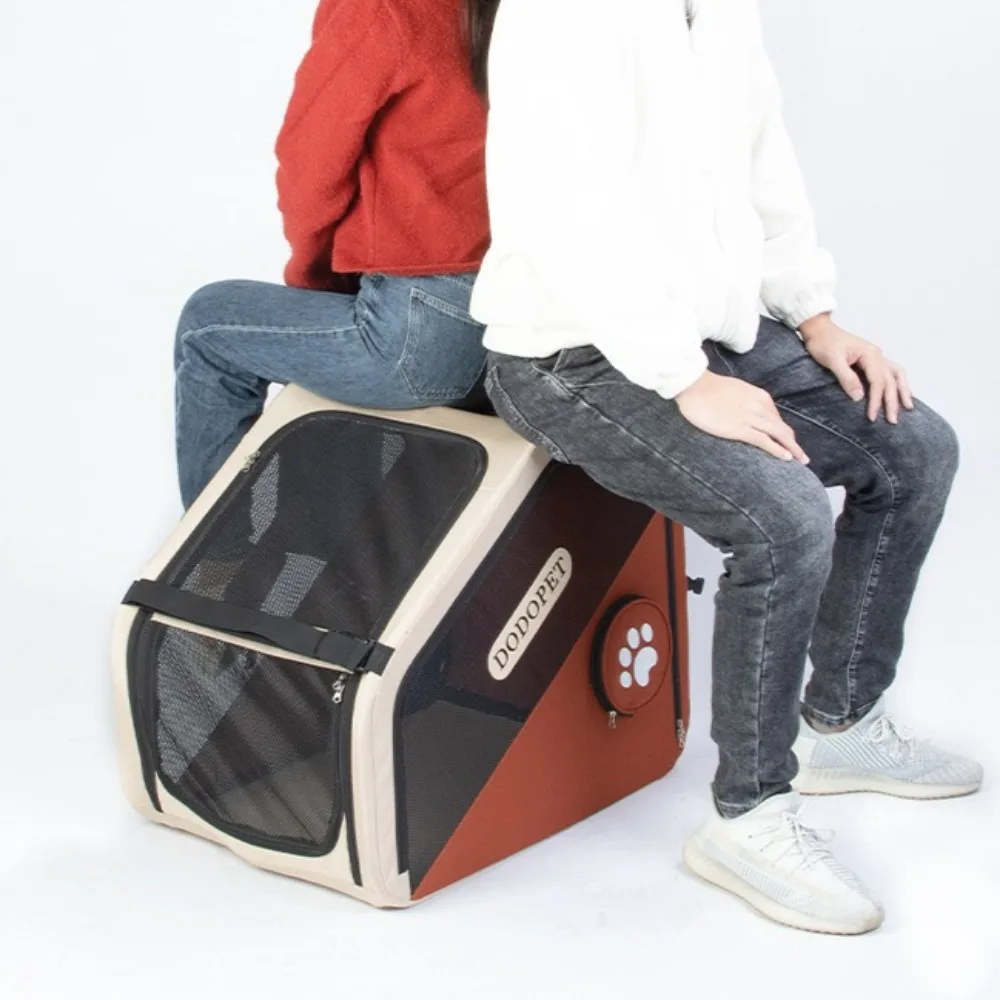 قفص سيارة للكلاب، محمول قابل للطي، حقائب سفر قابلة للتنفس ومتينة للقطط والكلاب، ملحقات منتجات الحيوانات الأليفة