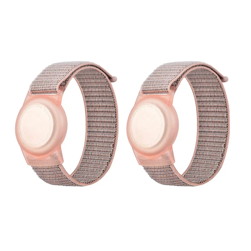 2X детский браслет, совместимый с Airtag, защитный чехол для Air Tag, держатель GPS-трекера с нейлоновым браслетом D