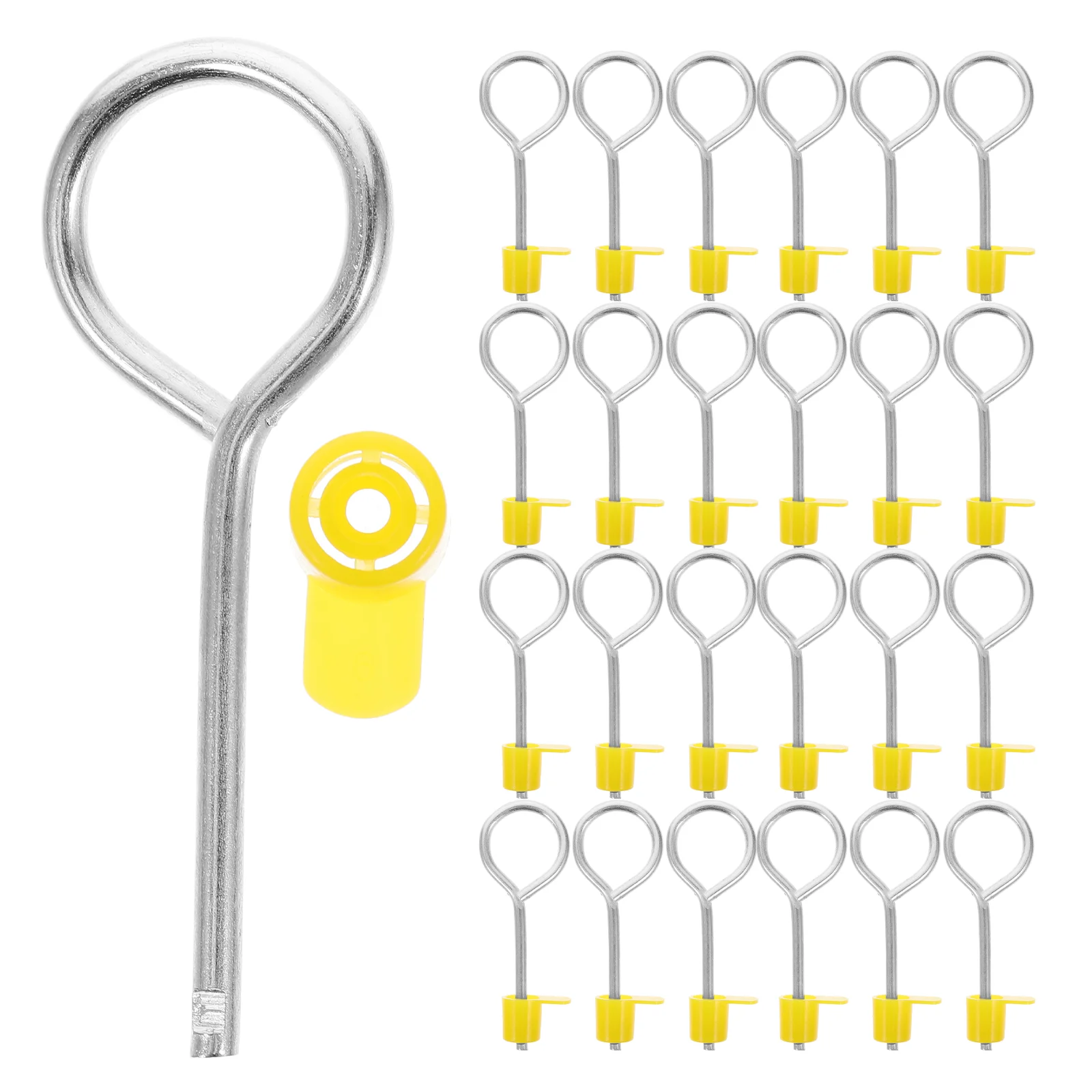 50Pcs Fire Extinguisher Pull Heavy Duty Pull Pin Locks with Caps Fire Extinguisher Spare Parts Replacement Accessories Main