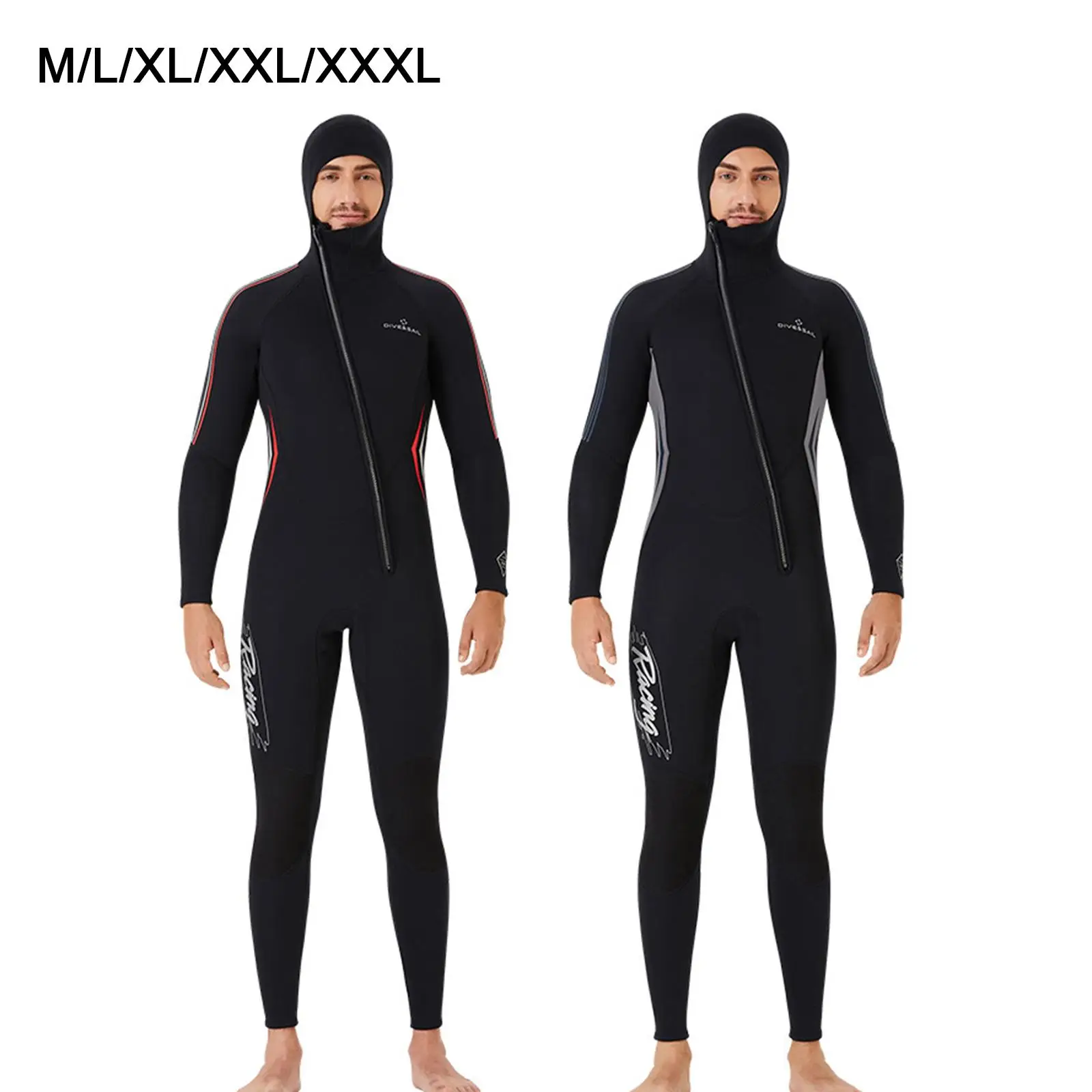 

3mm Neoprene Diving Wetsuit Stretchy Full Body Dive Skin Front Zip Surfing Swimming Wet Suit Keep Quick Drying for Men
