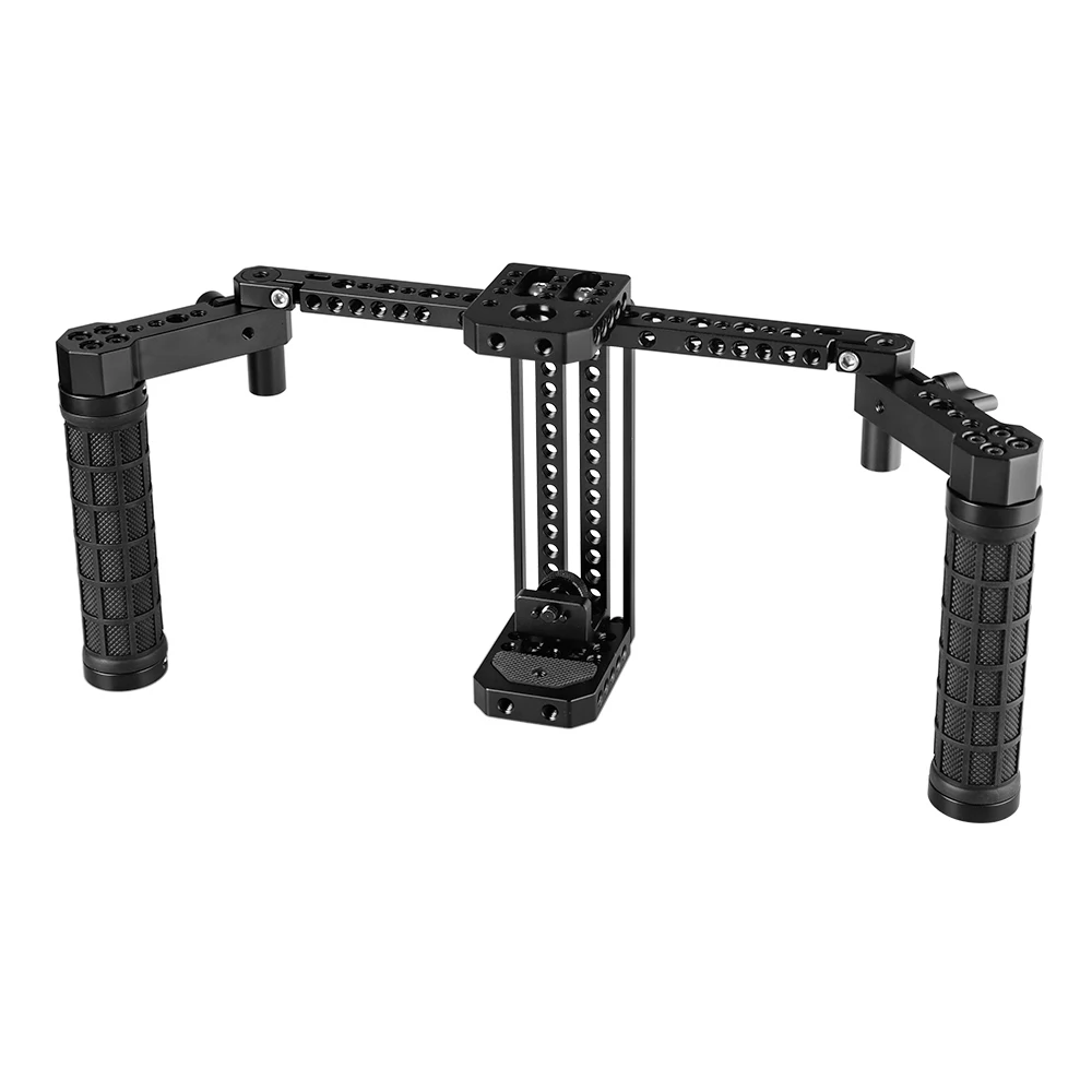 デュアルラバーハンドルサポートブラケット付きの調整可能な7インチモニターケージ,smallhd 700 s用の写真アクセサリ