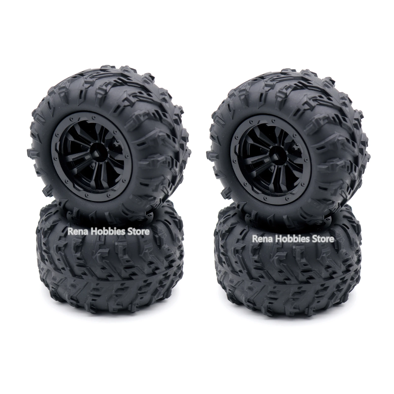 4 SZTUK/lot 12mm Hex Monster Truck Opony do kół SCY 16101 Pro 16102 Pro 1:16 Off Road RC Car Upgrade Parts 6034