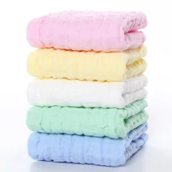 Children's Six-Layer Gauze Square Towel Newborn Towel Soft Absorbent Class a Baby Towel serviette douce  baby bath