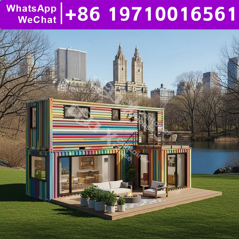 소형 주택 방화 맞춤형 모듈러 주택 편리한 임시 학교 플랫 팩 주택 소형 주택 조립식 주택 다실형