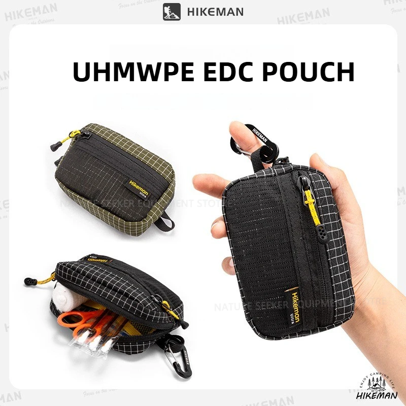 HIKEMAN Tactical EDC Pouch 35g Ultralight UHMWPE Waterproof Organizer Bag for Camping Hiking Travel Outdoor Pokect