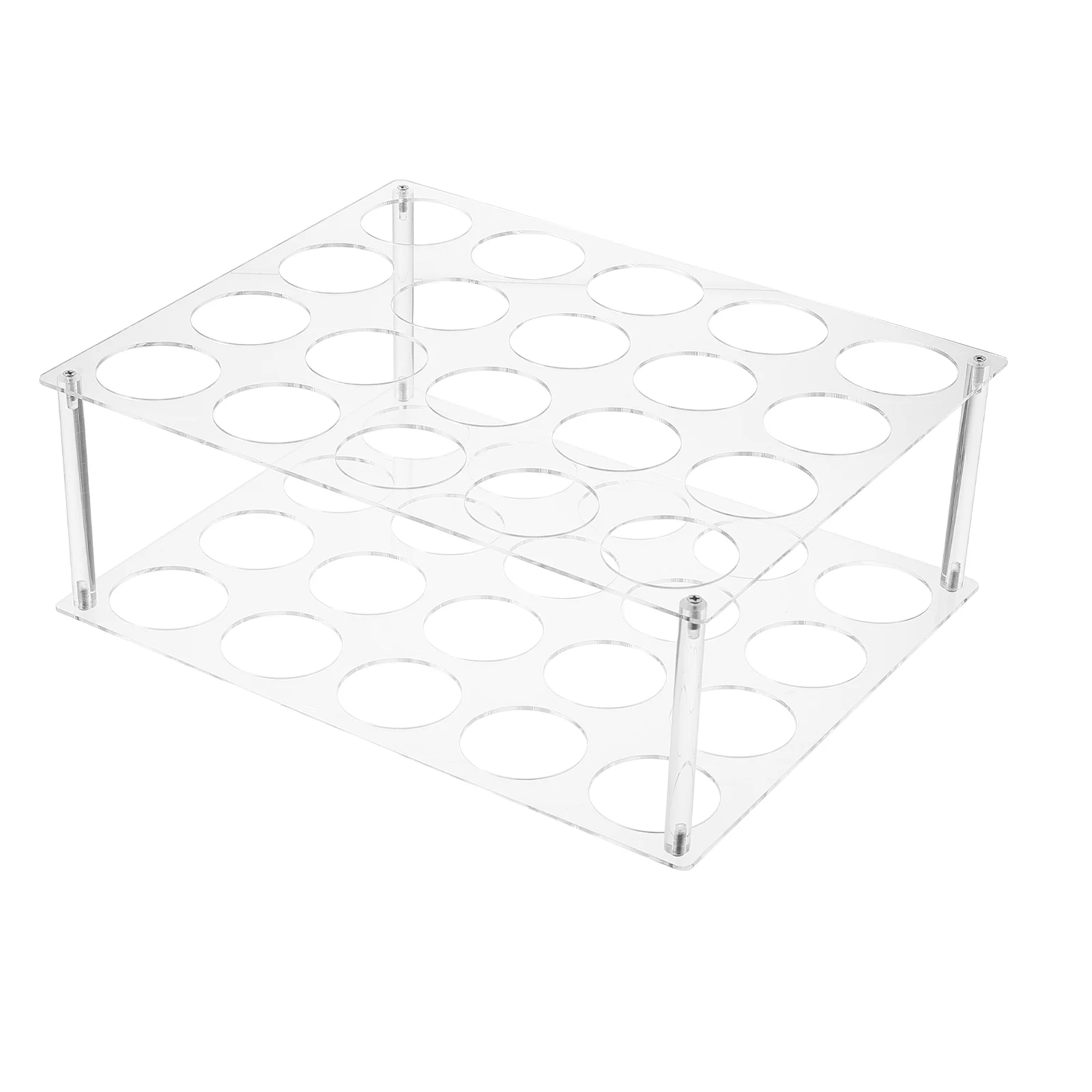 

Vinyl Roll Holder Display Rack -hole Storage Organizer Acrylic Paper Stand Rolls