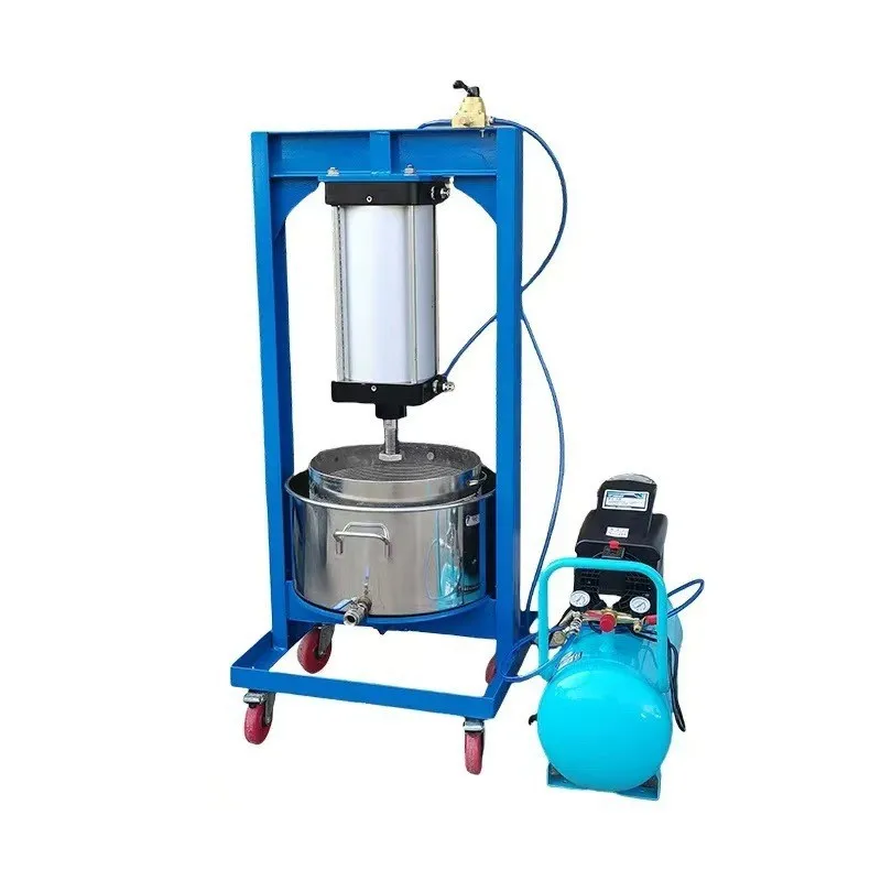 Yellow rice wine press Automatic stainless steel pneumatic filter press Medicine residue fruit juicer Swine residue oil press