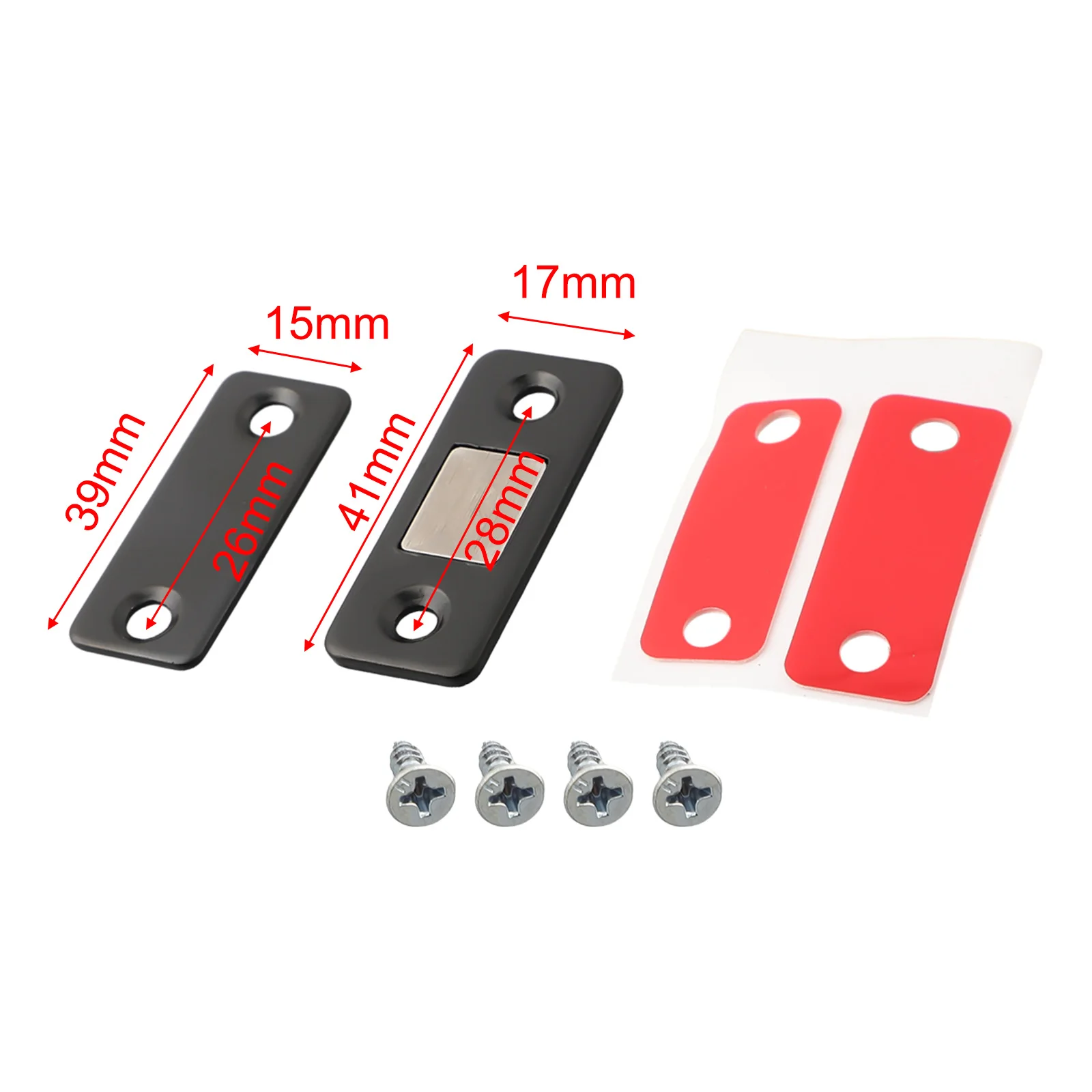 Catch Latch Self-adhesive Latch Bathroom Closer Schrank Closet Schranktüren Cupboard Sliding Edelstahl Starke Magnet