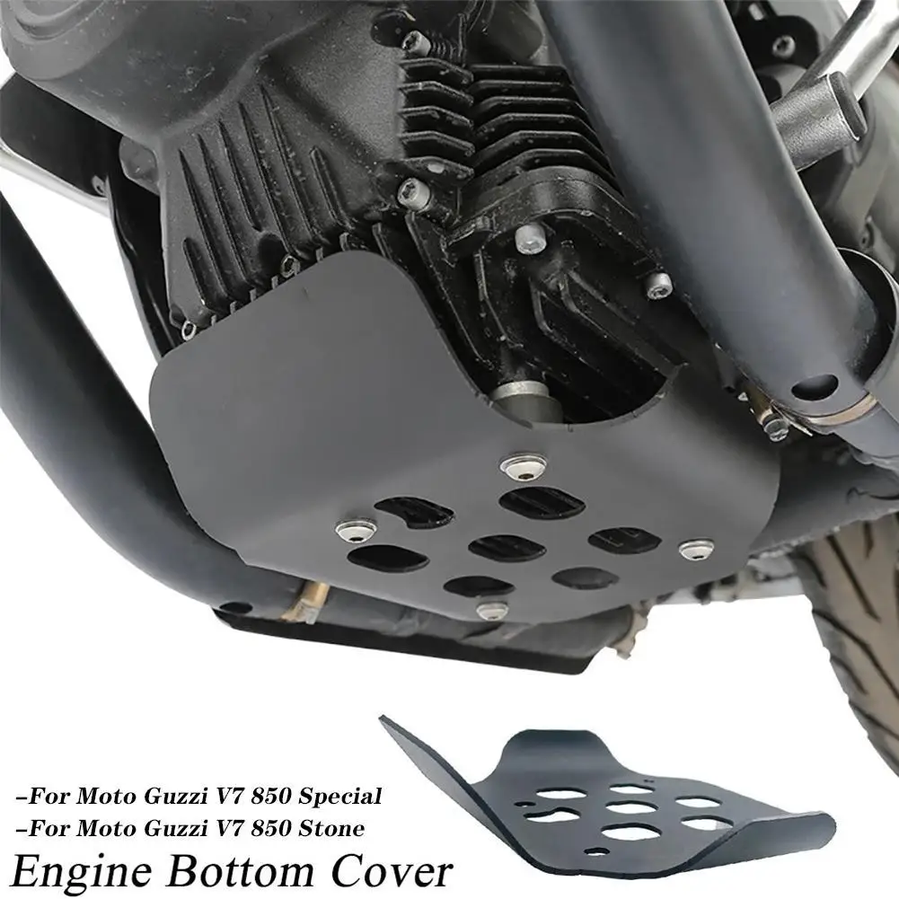 Motorcycle Engine Bottom Protection Skid Plate Suitable For Guzzi V7 Stone / Special / Custom 2021-2024