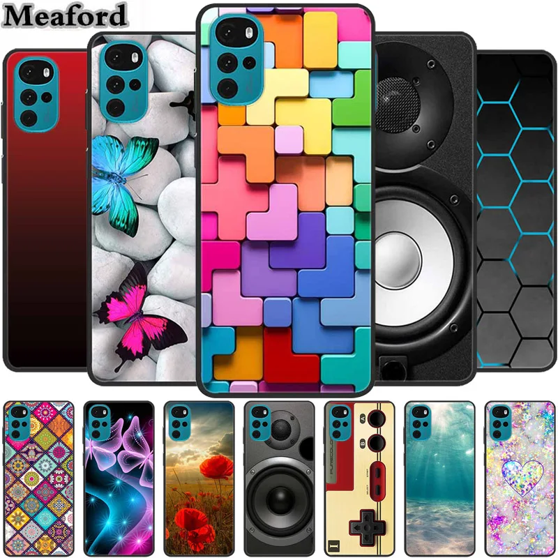 For Motorola Moto G22 Case Luxury Shockproof Soft Silicone TPU Back Cover Phone Cases For MotoG22 XT2231-2 Cute Fundas Cute Para