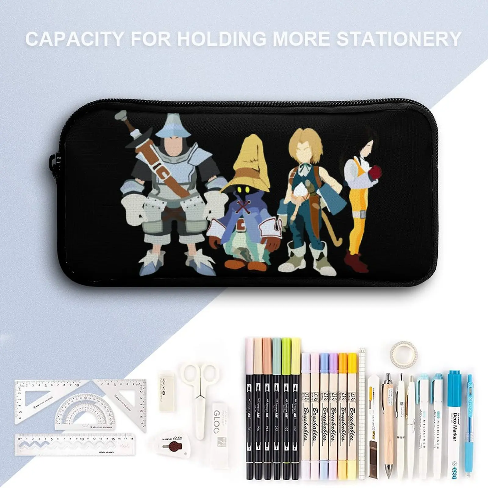 Mochila 3 en 1 para el almuerzo, bolsa para bolígrafos de 17 pulgadas, Final Fantasy IX Classic a la venta, rollo de Manta creativo y duradero para escuelas