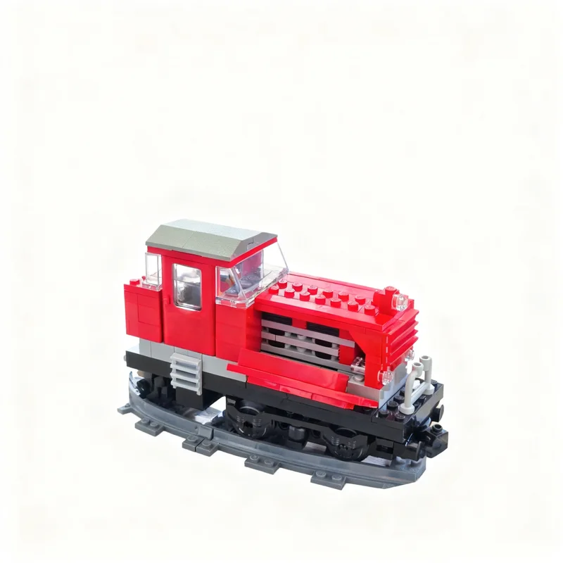 252pcs MOC Diesel Heavy Shunting Locomotive Replica City Trains Model Building Blocks Toys Architecture Christmas Gift Brick