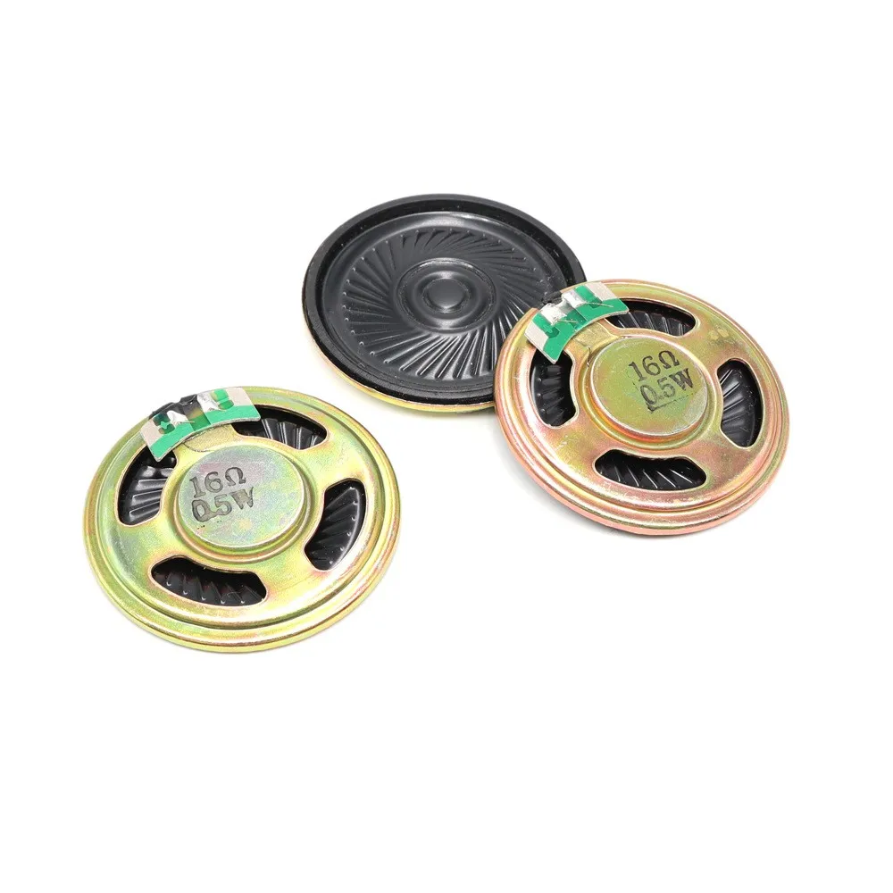 

20PCS 36/40MM iron shell magnetic microphone speaker with 16 ohms 0.5W ultra-thin intercom speaker