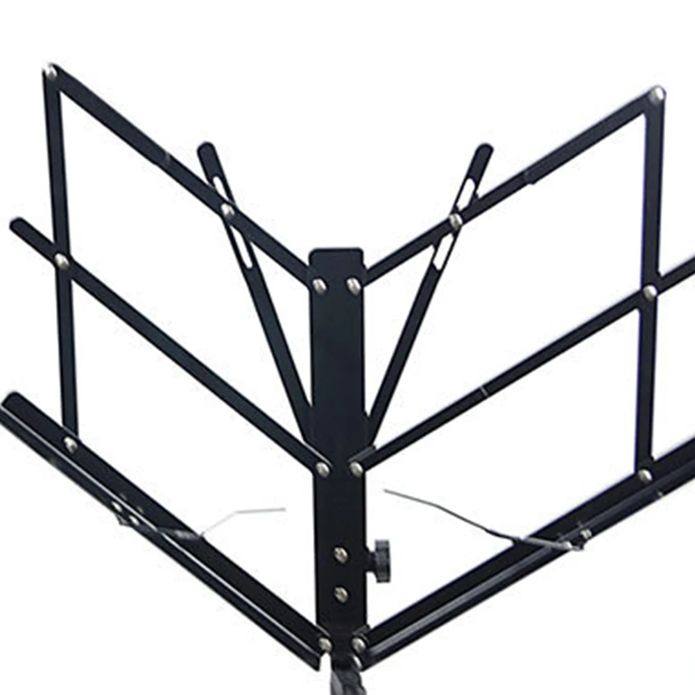 

Portable Music Stand Guitar Tripod Score Holder Folding Black Collapsible Stands