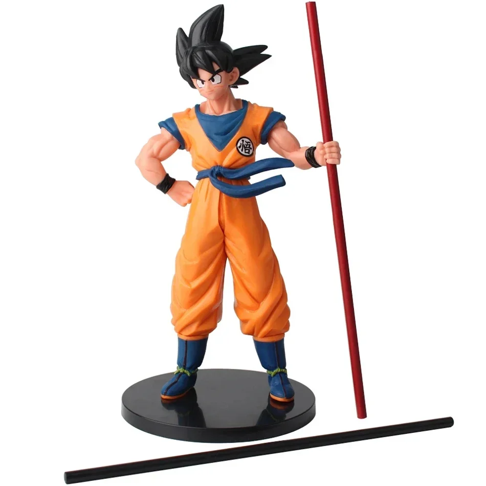 Heiße Dragon Ball Son Goku Super Saiyajin Anime-Figur 22cm Goku DBZ Actionfigur Modell Geschenke Sammlerstücke für Kinder