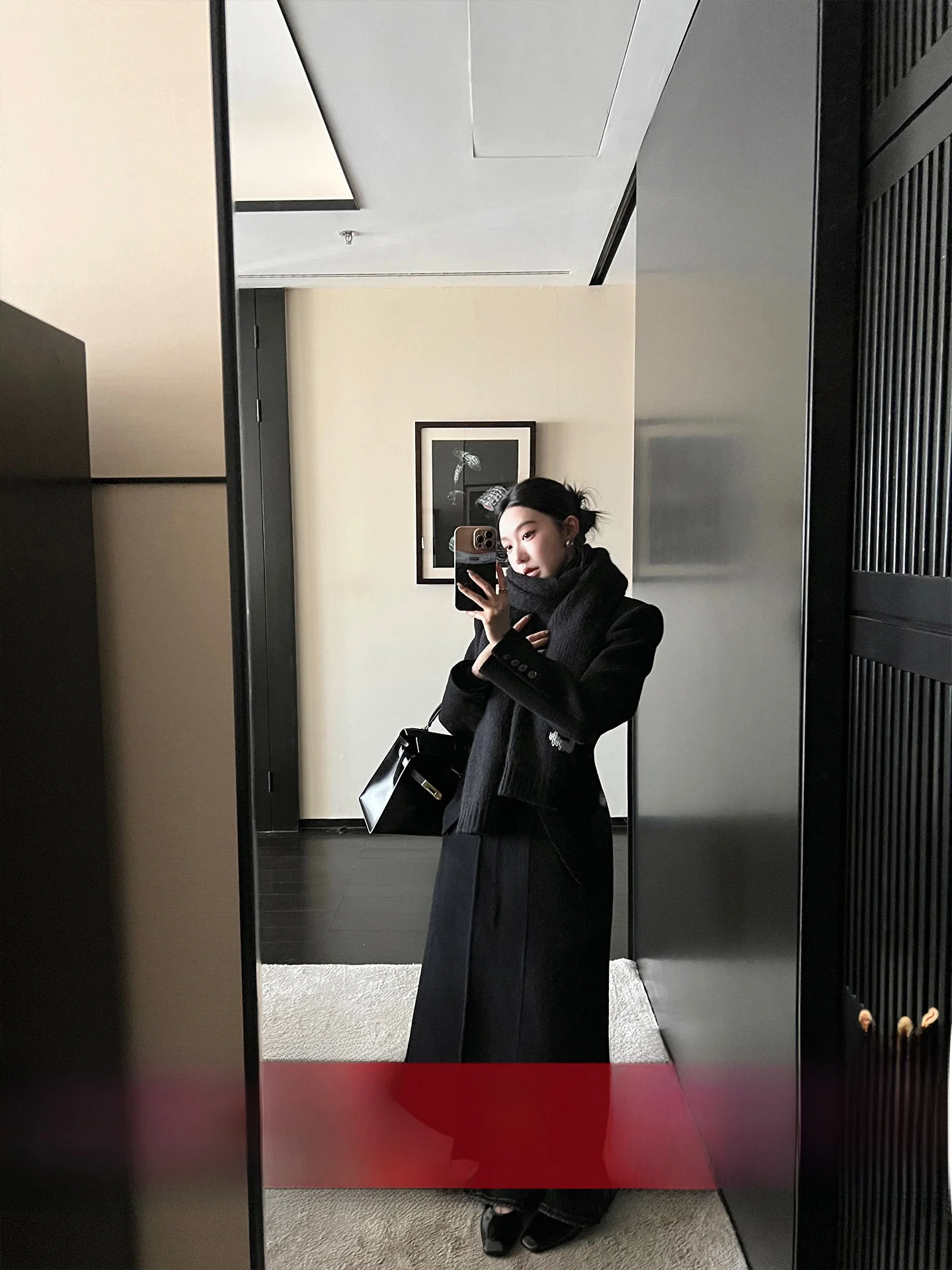 

First-Class Coat Tailoring Hourglass Waist Woolen Double-Faced Tweed Jaet Commute Vintage Sle Thiened Long Sve Women...