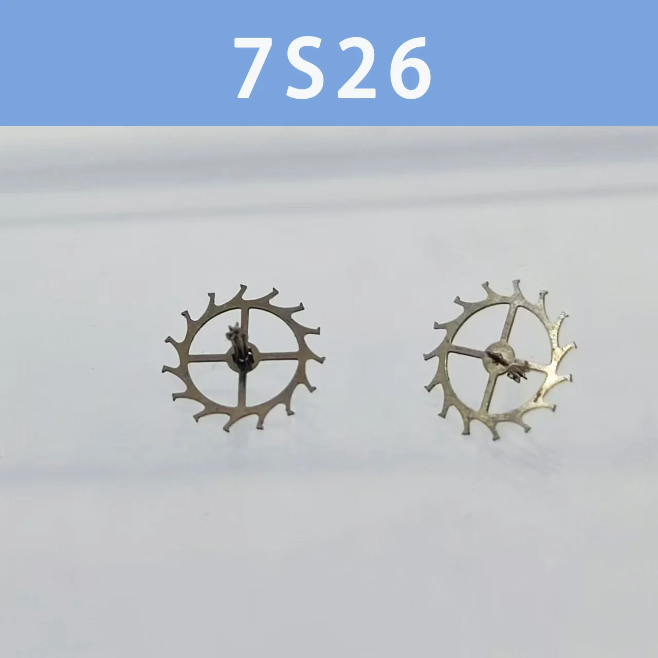 Watch movement accessories suitable for 7-s26 movement, escape wheel, horse wheel, lotus wheel, original from Japan