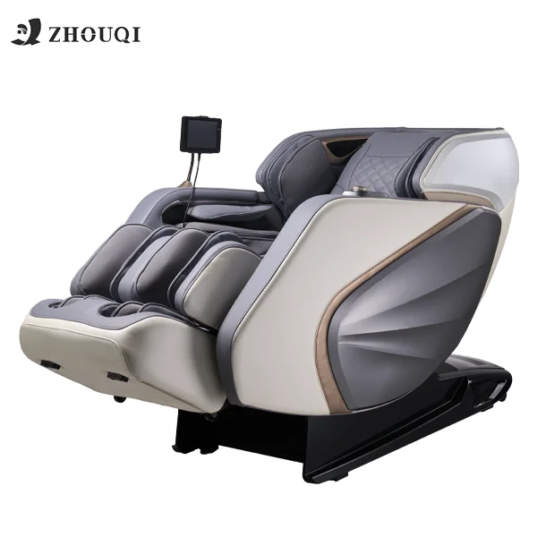 Factory Direct New Design Luxury Cheap 4D zero Gravity Full Body Care Electric Massage Chair for Office Use with Foot Rollers