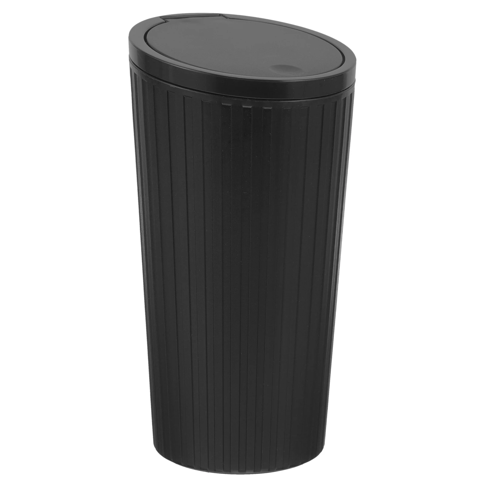 

Trash Can Cup Holder Garbage Bin Black Durable Plastic Easy Installation Automotive Storage Interior DecorTrash Can