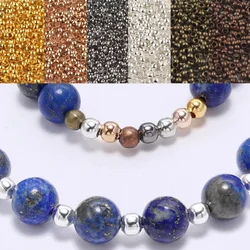 500pcs/lot Golden Rhodium Ball Crimp End Beads Dia 2/2.5/3mm Stopper Spacer Beads For Diy Jewelry Making Findings Accessories
