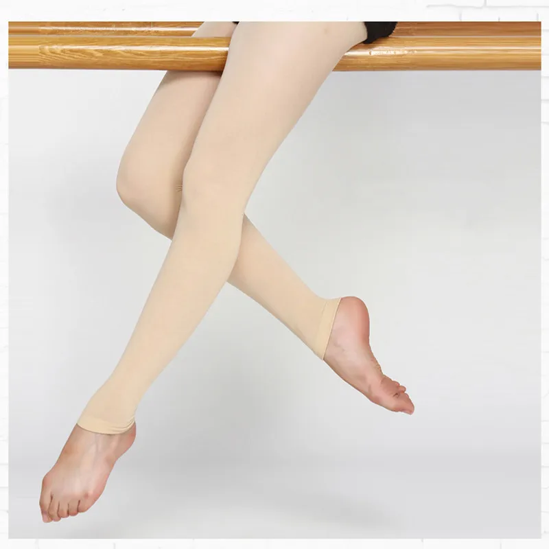 Wholesale SC Small Child To XLA Delicate Ballet Dancing Stocking Little Kids Soft Leggings Footless Panty-Hose Lady Dance Tights