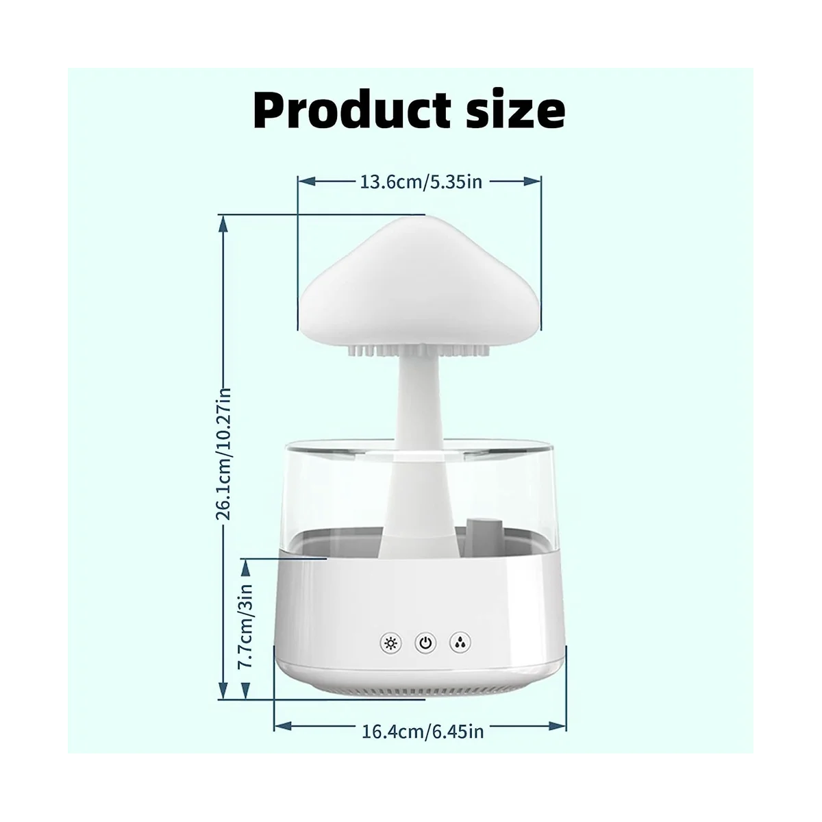 Air Humidifier,Rain Cloud Humidifier Diffuser -Humidifier Portable Mini Humidifiers Personal Desktop