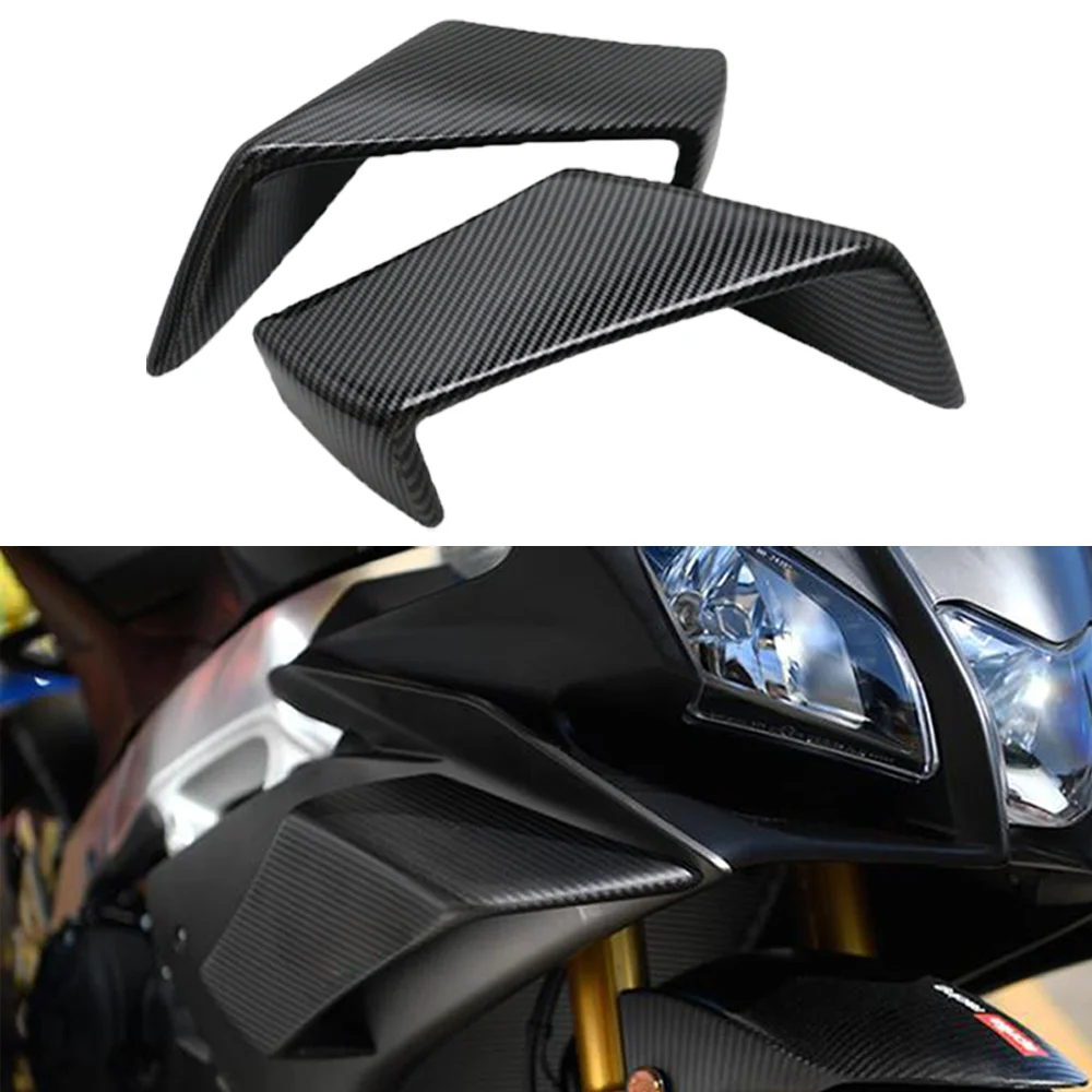 For Aprilia RSV4 2009-2018 2019-2021 Motorcycle Accessories Fixed Airfoils Side Winglets Air Deflectors ABS Fairing Hot Selling