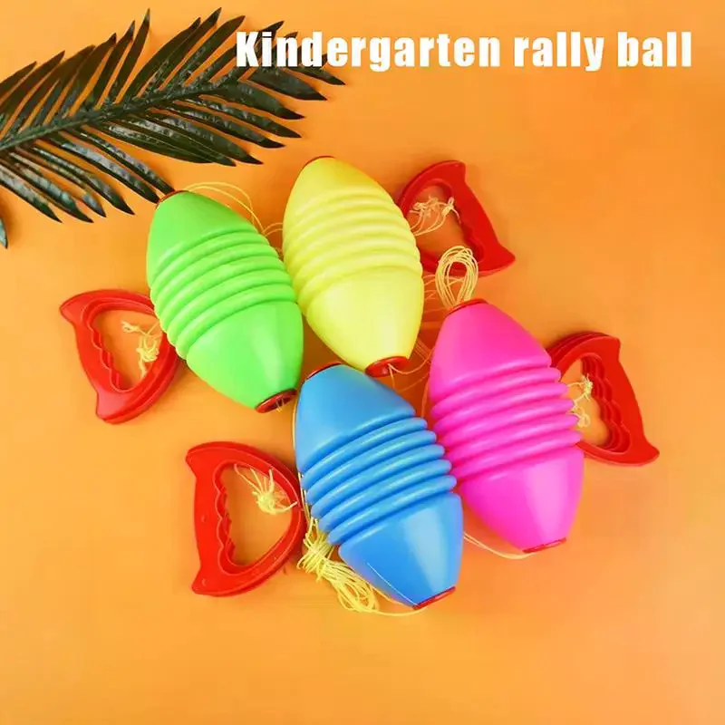 1/5Pcs Double Pull Ball Children's Kindergarten Toy Combination Shuttle Ball Parent-child Interaction Outdoor Training Equipment