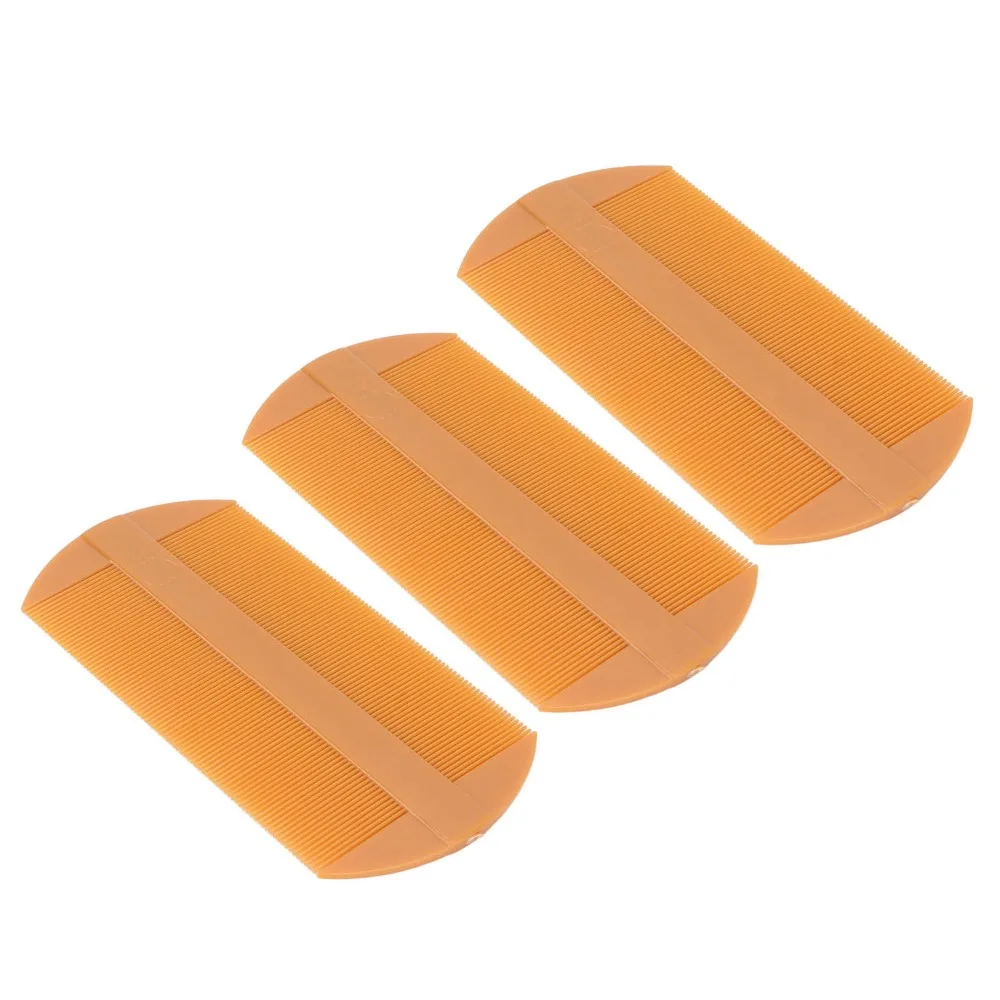 

10pcs Double Sided Lice Comb Plastic Reusable Fine Tooth Comb Professional Slip Prevention Dandruff Comb Hair Grooming