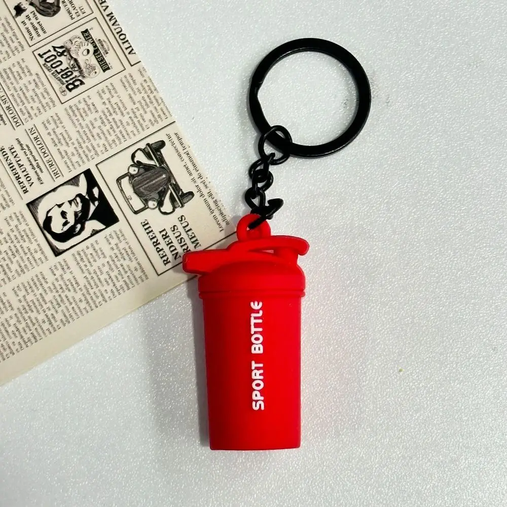 Mini Barbell Plates Key Chain Kettlebells Water Cups Simulation Dumbbells Keyring Bag Charm Creative Fitness Series Pendant