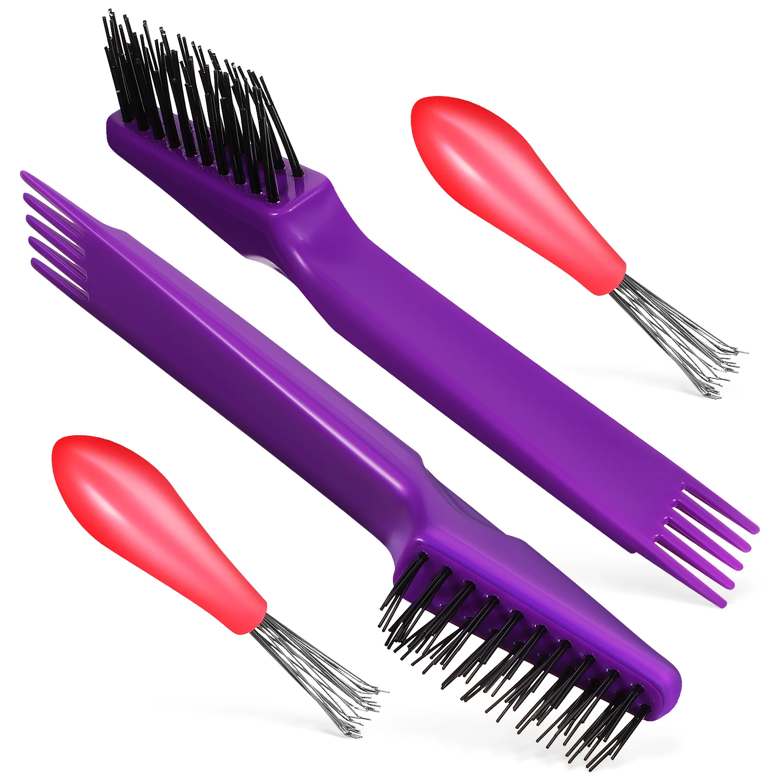 

4 Pcs Pink Purple ABS Travel Size Supplies Brush Cleaning Salon Salon Hairbrush Hairbrush Cleaner Tool Supplies Tool