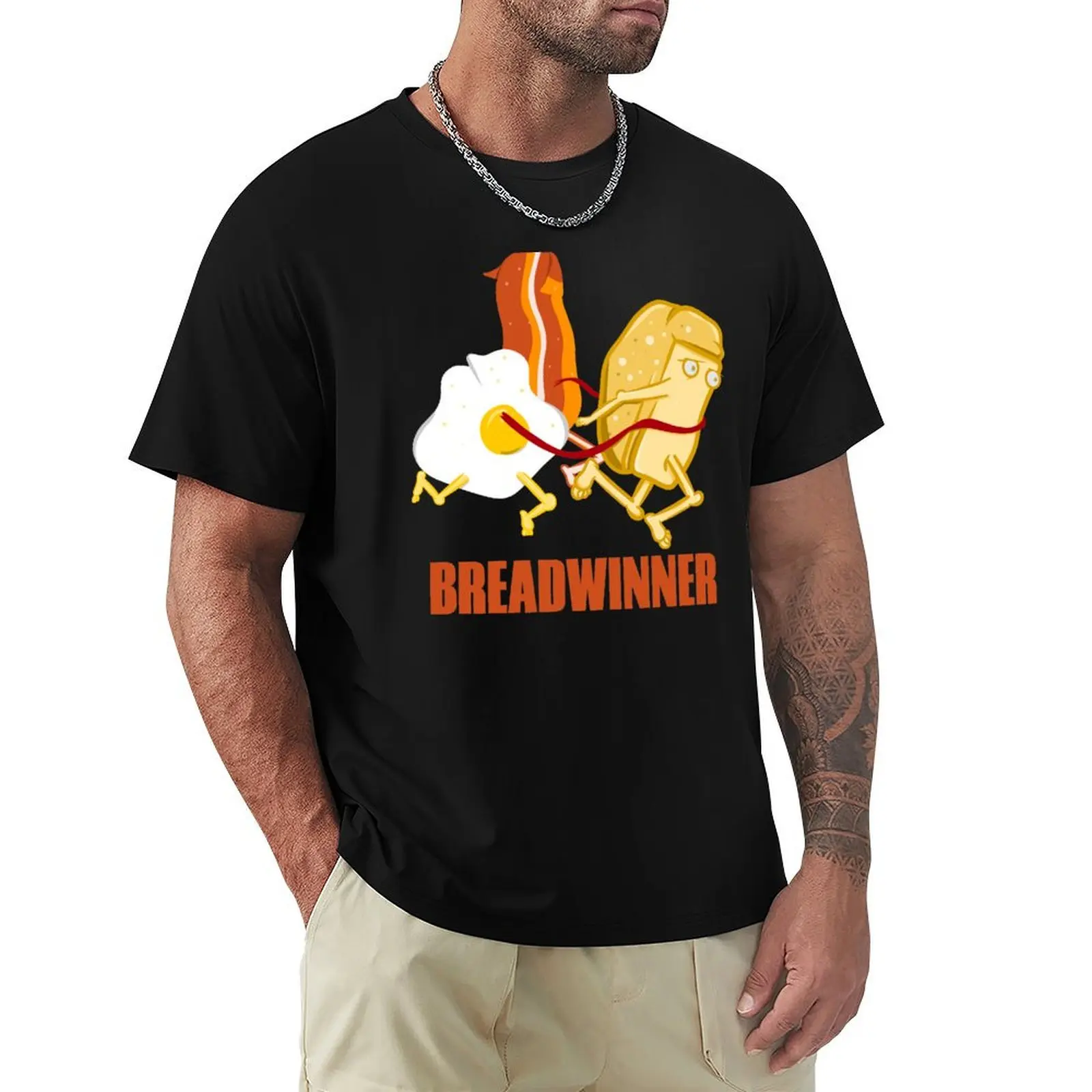 

Breadwinner funny cartoon T-Shirt basketball graphic tees cheap stuff mens clothes