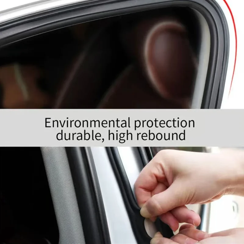 Car Door Seal Strip Rubber Double-layer Thickened Sealing Protector Soundproof Waterproof Weather Strips for Car Door Hood Trunk view 4