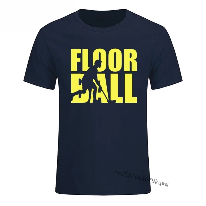 Floorball Sport Men Casual Tee Shirt Pure Cotton Round Collor Halloween Men T-Shirt 3D Funny T-shirts Drop Shipping