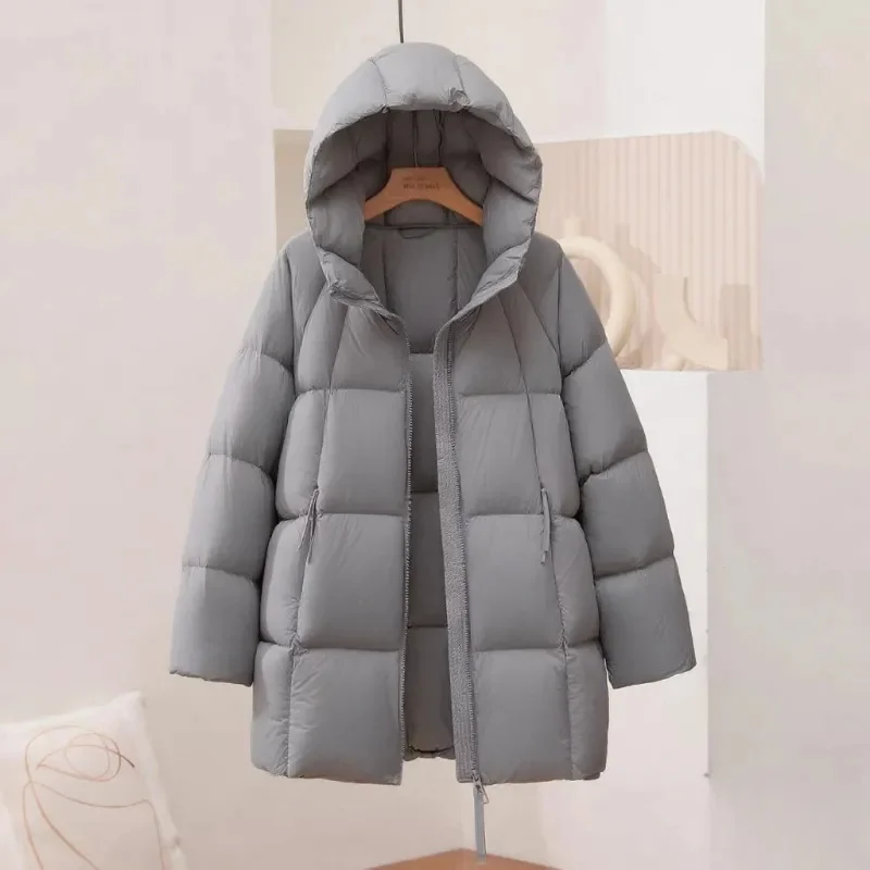 New Warm Winter Puffer Jacket Hooded Long Women Parkas Thick Cotton Padded Windproof Overcoat Casual Loose Snow Wear Jaquet