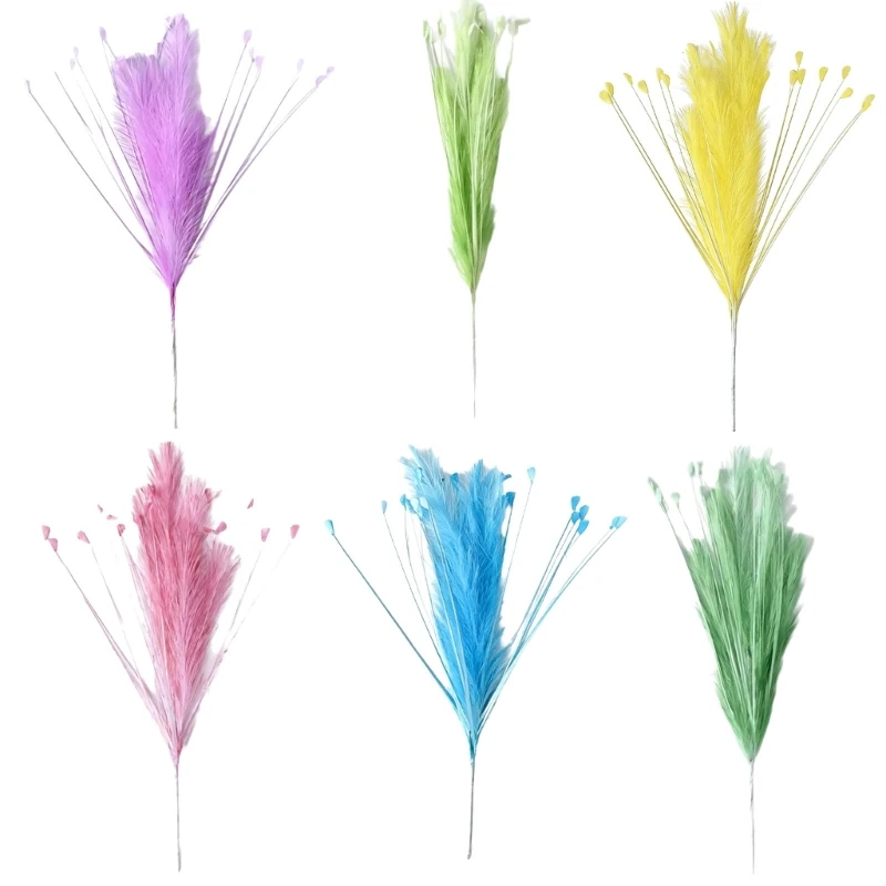 

Elegant Wedding Decoration Artificial Pampas Grasses for Arch and Enhancement Christmas Accessories 15UB