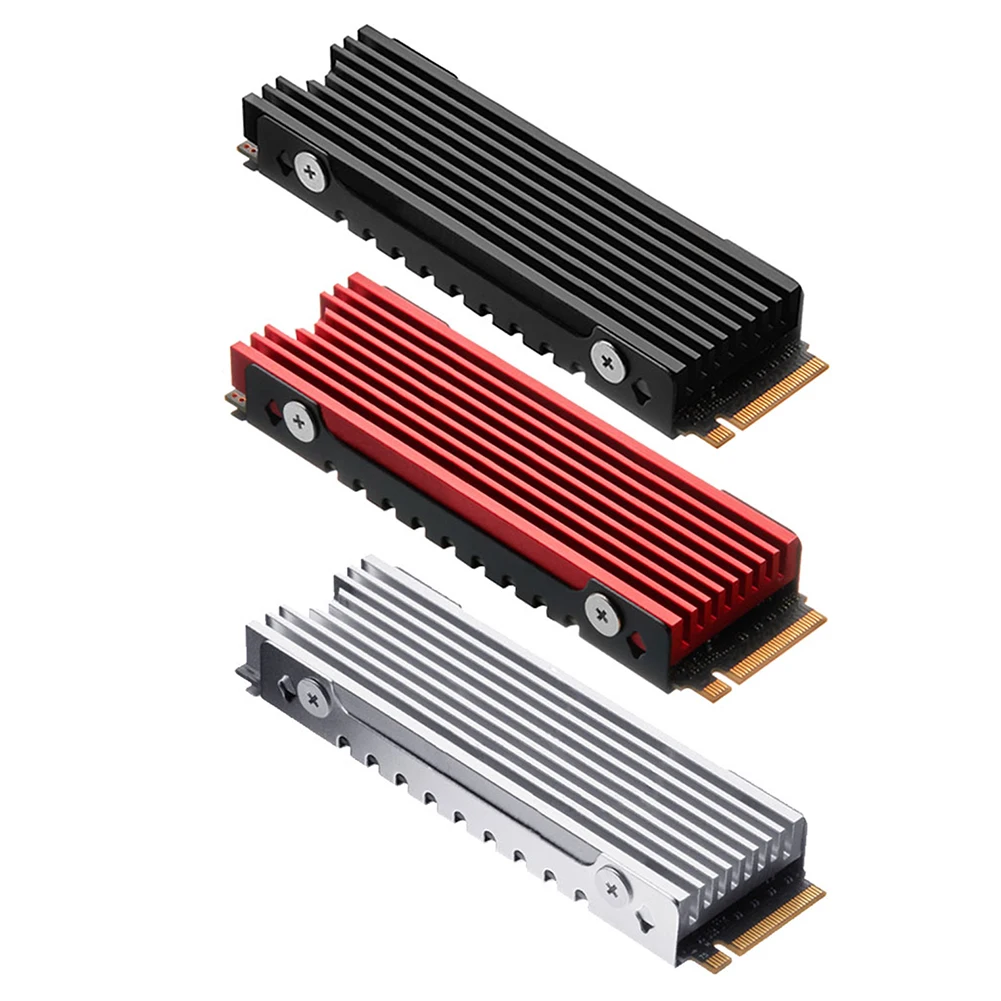 FinalCool M.2 SSD NVMe Heat Sink M2 2280 Solid State Hard Disk Radiator Aluminum Alloy Heatsink with Thermal Pad for Desktop PC