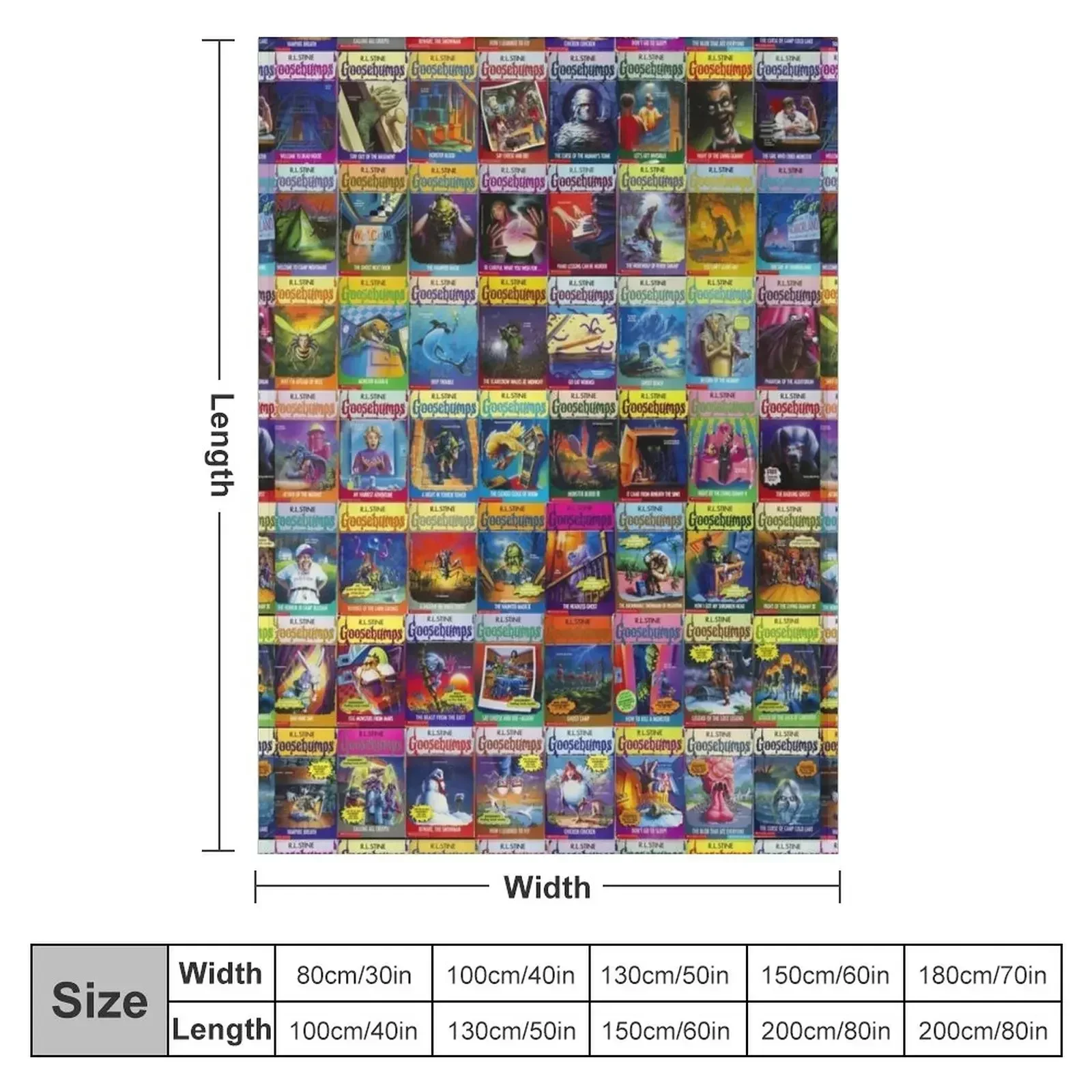 Goosebumps Masterpiece Throw Blanket couch cozy soft plush fuzzy picnic outdoor blanket